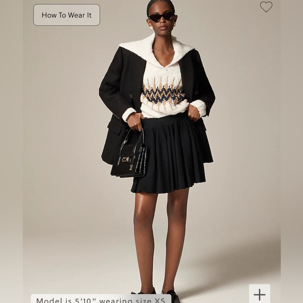 NWT J. Crew Flouncy Sweater Mini Skirt